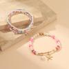 Pulsera Multicapa Personalizada Hecha a Mano con Cuentas Estilo Ins de Gama Alta para Mujer Pulsera Plegable de Cerámica Suave para Mujer Nicho