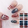 Pegatinas para uñas de imitación de diamante 5D sin curado en gel para Halloween Navidad copo de nieve alce pegatinas para uñas pegatinas para uñas DIY