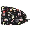 AliExpress Gorro Quirúrgico Estampado en Caliente Gorro de Médico para Laboratorio Gorro sin Visera para Enfermera Gorro Posparto Gorro para el Hogar Gorro de Cúpula