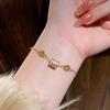 Nova Coleção Popular de Pulseiras Versáteis de Luxo em Aço Titânio Fivela de Aço Inoxidável de Alto Padrão Pulseira com Conservação de Cor