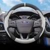 Adecuado para cubierta de volante Ford Focus, gamuza ultradelgada, modelos 12 y 15, cubierta de mango clásica para Focus, uso en todas las estaciones