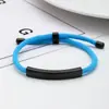 Pulsera de Acero Inoxidable en Blanco para Grabado Láser Transfronterizo Regalo Navideño Pequeño Regalo Promocional Pulsera Tejida