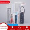 Saco autovedante de tira longa, fino, transparente, para armazenamento, com boca selada, embalagem plástica espessada, para alimentos, tamanho pequeno