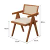 Mesa e Cadeiras de Jantar em Madeira Maciça para Loja de Chá de Leite, Loja de Sobremesas, Cadeiras de Jantar em Madeira Maciça e Rattan, Restaurante Ocidental, Conjunto de Mesa e Cadeiras Estilo Japonês Famoso na Internet