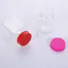 Frasco quadrado de 32 bocas pote transparente garrafa plástica para alimentos embalagem selada pet pote para biscoito pote para chá perfumado atacado