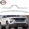 Aplicable a Ford Explorer 2018-19 Moldura de Parachoques Delantero Izquierda y Derecha + Central Cromada Jb5Z17E810Aa