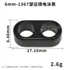 Hebilla ajustable de doble agujero de 5-10 mm, herraje para cordón de teléfono de aleación de zinc, tope de cordón, telescopio metálico de dos vías