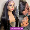 Peluca transfronteriza 13*4 tocado largo 40 pulgadas tocado de cabello real peluca de cabello humano peluca frontal de encaje