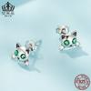 Brincos de Prata Esterlina S925 Ivor Cross-border Gatinho Fofo Luminoso Brincos Joias Brincos Femininos Explosões