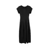 Atacado transfronteiriço moda feminina mais vendida vestido longo simples acinturado, vestido longo casual feminino, vestido de verão