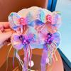 Peluca infantil con trenzas, súper hada, princesa dulce, niña pequeña, lazo, horquilla, cinta de malla, accesorios para el cabello para niñas, tocados