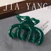 Clip de Mariposa de Acetato Color Super Gelatina Coreana Clip de Tiburón Pinza para el Cabello Dorada de Alta Gama Pinza Grande Simple para el Cabello Accesorio para el Cabello