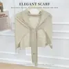 Xale de Tricô de Cânhamo Estilo Coreano, Corte em T Solto, com Detalhes de Bambu, Proteção Solar para Mulheres, Peça de Roupa de Verão, Cobertura Leve, Gaze Fina, Bolero para Ar Condicionado, Xale de Ombro