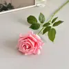 Flor Artificial de Rosa de Alta Qualidade, Hidratante, com Toque Realista, Rosa Grande Individual para Decoração de Casa e Arranjos Florais
