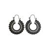 Brincos étnicos humor exótico metal retrô flor oca brincos estilo corte boêmio esculpido