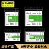 Fábrica de origen Keji juego de tarjetas impermeable suave al por mayor permiso de trabajo para empleados transparente de doble cara con sello permiso de trabajo