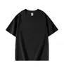 Camiseta de Algodón con Hombro Caído de Manga Corta con Cuello Redondo Color Sólido Ropa de Grupo Ropa de Clase para Hombres y Mujeres Viaje Diario