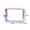Bolsa de Maquillaje de PVC Personalizable Alta Transparencia Impermeable Neceser con Cremallera Bolsa de Empaque Portátil de Viaje Neceser Multifuncional