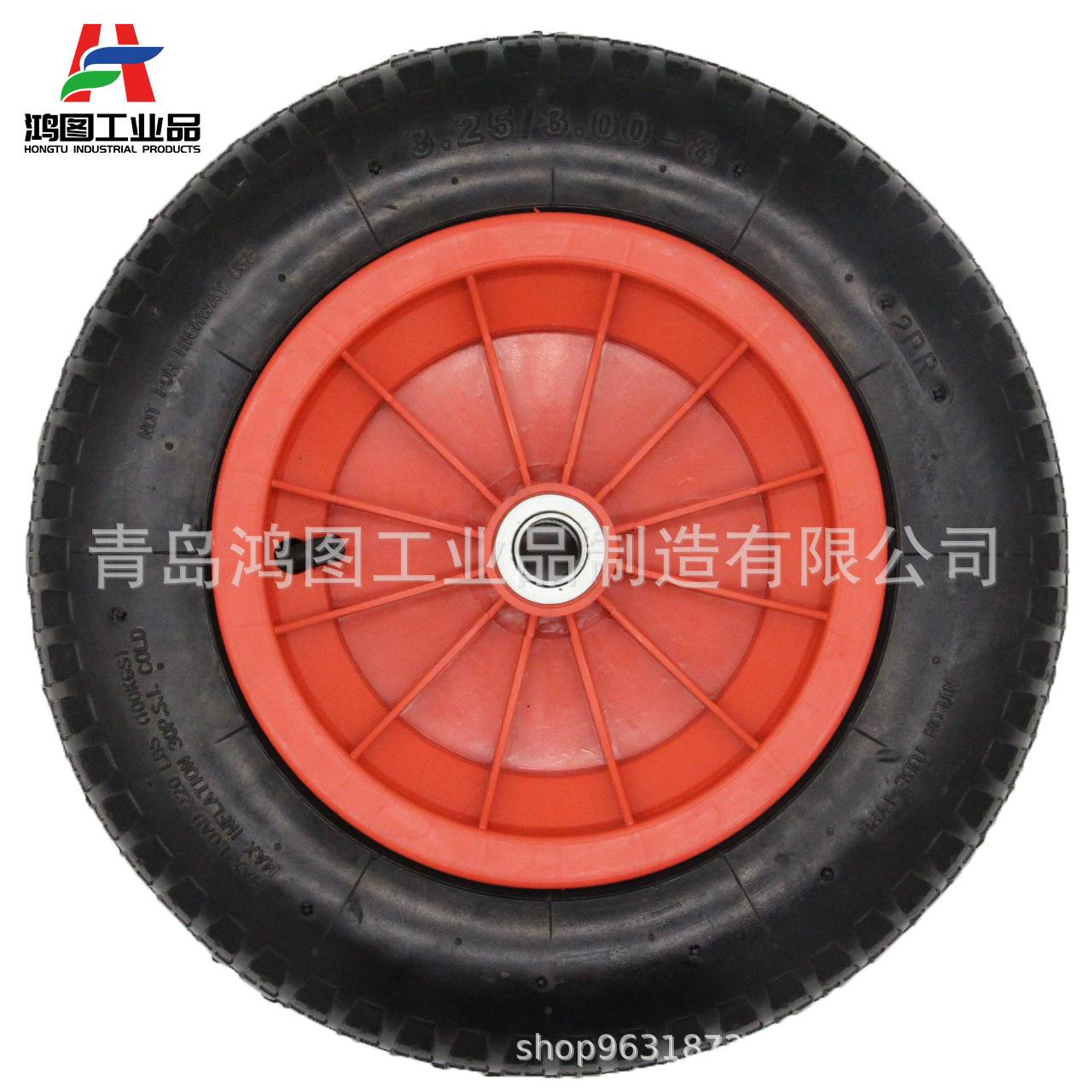 14寸3.25-8平花橡胶充气轮 (8)