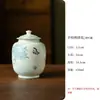 Juego de Té Verde con Flor de Hortensia Azul Pintada a Mano, Tetera, Tazón con Tapa, Juego de Té Cerámico Estilo Fresco Kung Fu, Taza de Servicio, Taza de Degustación