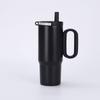 Nuevo Vaso Termo de Acero Inoxidable de Aspecto Elegante para Oficina en Casa Vaso para Hielo de Gran Capacidad Vaso con Asa Portátil y Pajita