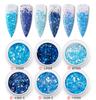 Glitter para uñas + fragmentos + lentejuelas para uñas mezclado DIY uso uñas belleza de uñas transfronteriza flujo cáñamo traje epoxi