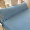 Funda de Almohada Doble Funda de Almohada para Pareja Terciopelo de Leche Terciopelo Francés Terciopelo Floral Calado Funda de Almohada de Color Sólido Exportación de Comercio Exterior Transfronterizo