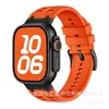 Correa de Silicona para Reloj Yuedong Adecuada para Apple Watch 9 10 11 iWatch Ultra Pulsera Deportiva Transpirable de Dos Colores