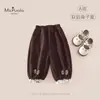 MsPualaOutono/Inverno Novidades Bebê Menina Roupas para Bebês Classe A Calça de Moletom Longa com Punhos de Renda para Menina