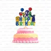 Nova Decoração de Festa de Aniversário Arco-Íris Banners Espirais Suprimentos Toalha de Mesa Guardanapo de Papel Copo de Papel Louça Descartável