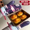 Luvas Térmicas de Algodão Grossas Fofas para Cozinha Forno Micro-ondas Luvas Especiais Resistentes a Altas Temperaturas Luvas Anti-queimaduras