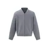 Forn3 Tricô Americano Retrô Simples e de Alta Qualidade para Homem Cardigã com Zíper Slim Par Outono e Inverno Tricô N1571