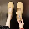 Hada del Viento Colección de Otoño: Zapatos Planos Mary Jane Versátiles Estilo Francés 2026 para Mujer, con Punta Cuadrada y Diseño Poco Profundo