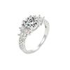 Anillo de Diamante Ins Europeo y Americano Moda Femenina Elegante de Moda Lujoso Versátil Zircón Anillo de Ocho Corazones y Ocho Flechas Venta al por Mayor
