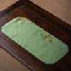 Tapete de té de brocado con burbujas secas de pino y nubes, estilo japonés, tela fresca para mesa de té con tapete de té, mantel de mesa de doble cara con bandera.