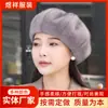 Boina de circunferencia de cabeza grande gorra octagonal invierno cálido para niñas paquete gorra octagonal engrosada Mao Mao sombrero de pintor de moda