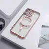 Funda nicho simple y elegante adecuada para múltiples modelos de Apple, estilo coreano, a prueba de golpes, magnética, con protector de lente incorporado, funda de teléfono transparente
