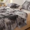 Manta Regalo Amazon Temu Manta Rayada de Piel de Conejo Tie-Dye Transfronteriza Manta Estampada de Franela Manta para Siesta