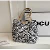 Bolso de Lona con Estampado de Leopardo para Mujer, Bolso Grande de Gran Capacidad, Nuevo Modelo 2024, Bolso de Mano Portátil de Moda, Bolso de Hombro para Mamá Versátil