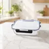 Fiambrera de Vidrio de Borosilicato Alto, Recipiente Crujiente, Horno de Microondas, Fiambrera Universal para Oficinistas, Cubierta de Eje de Refrigerador, Resistente al Calor