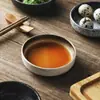 Prato de tempero para churrasco estilo japonês prato de vinagre prato de molho prato de molho molho para mergulhar tamanho pequeno prato pré-refeição prato pequeno de cerâmica nórdica