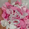 Linda Diadema de Orejas de Conejo, Cuerda para el Cabello de Toalla para Niños, Diadema de Tela Pequeña de Flores y Lunares, Diadema para Bebé que No Maltrata el Cabello