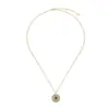 Collar con Ojo de Diablo de Plata de Ley S925 de Amazon para Mujer, Microincrustado con Diamantes y Circonia, Lujo Ligero, Alto Valor Estético