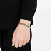 Fornecimento do Fabricante Atacado Hiphop Tendência Moda Masculina e Feminina Pulseiras de Aço Inoxidável Corrente Cubana Joias de Mão Joias Dongguan