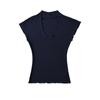 Camiseta de manga corta con escote en V y escote abierto para mujer, estilo casual, con orejas, de Pure Desire Hot Girl.