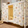 Frete Grátis Peça Única Cortina de Privacidade Respirável Cortina de Cama de Dormitório para Cama Inferior Tecido Blackout Especial Venda por Atacado Varejo Dossel de Cama de Dormitório