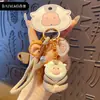 Muñeca Original Wai Fei Lao Llavero Colgante Baimo Mono de Resina Creativo Peculiar Llavero Decoración para Mochila