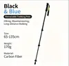 Bastón de Trekking de Fibra de Carbono 3K, Bastón Plegable Ultraligero de Carbono, Equipo Profesional para Senderismo al Aire Libre para Hombres y Mujeres