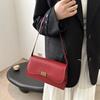 Moda nicho de alta gama 2025 nuevo color sólido simple versátil hombro commuter retro bolso sobaco transfronterizo