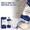 Pegamento de Fundición Jaysuing Metal Piedra Cerámica Acero Molde Patrón de Grietas Impermeable Resistente a Altas Temperaturas Pegamento de Fundición